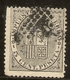 España Edifil 141 (º)  5 Céntimos Negro  Escudo España  1874   NL1043 - Unused Stamps