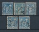 Delcampe - FRANCE - BELLE COLLECTION DE 519 TIMBRES MAJORITE TYPE SAGE OBLITERES POUR ETUDE - VOIR SCANNS RECTO VERSO - Collezioni