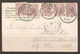AUSTRIA. 1903. POSTCARD. FIVE 1h ON CARD. INVERTED 4 IN DATE. WIEN 33 CANCEL. PERF 13 X 13.5. WITH VARNISH. - Covers & Documents
