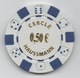 Jeton De Casino : Cercle Haussmann 0,50€ - Casino