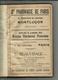 03 . MONTLUCON . AGENDA 1928 DE LA GRANDE PHARMACIE DE PARIS ." L. BEAUVISAGE "  .  27 . BD DE COURTAIS   211 PAGES - Grand Format : 1921-40