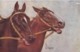 AS74 Animals - Horses - 2 Galloping Horses - Artist Signed - Chevaux