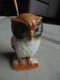 Delcampe - Vintage - Statuette De Chouette Hibou En Céramique - Animaux