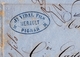 Lettre 1860 Pignan Hérault Vidal Fils Montpellier Timbre Taxe 10 Centimes - 1859-1959 Brieven & Documenten