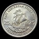 East Caribbean States 25 Cents 1986. Km14. South America Coin. UNC - Caraibi Orientali (Stati Dei)