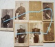 Photo X7 ABL Carte De Visite Portrait Soldats Belges Avant 1914 Militaria Uniforme Leger - Guerre, Militaire