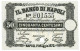 50 CENTESIMI ANNULLATO USO CAMPIONE BANCO DI NAPOLI FEDE CREDITO 01/05/1872 FDS - Altri & Non Classificati