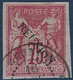 France Colonies Réunion N°15 75c Rose Sans Accent Oblitéré TTB !! - Oblitérés