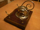 Delcampe - ENCRIER METAL  SOCLE EN BOIS / VOIR DETAIL - Inkwells