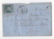 LAC De Longwy (52 - Meurthe) Pour Rambervillers (82 - Vosges), 10 Mai 1861. Losange PC 1758 Sur YT N°14A - 1849-1876: Classic Period