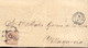 Año 1867 Edifil 96 50m Isabel II  Carta Matasellos Rueda De Carreta 60 Vigo Pontevedra. Membrete F.Tapias - Covers & Documents