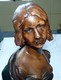 RARE BEAU BUSTE SCULPTURE JEUNE FEMME  EN PLATRE / FADETTE / FRANCE 531 TAMPON - Altri & Non Classificati