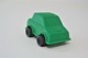 Vintage VINYL TOY CAR : Maker PLASTO Made In Finland - Green Car  7.00cm - 19XX's - Rubber - Autres & Non Classés