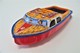 Vintage TIN TOY BOAT : Maker AT - SEA QUEEN POP POP BOAT - 13.5cm - JAPAN - 1960 - Friction - Collectors Et Insolites - Toutes Marques