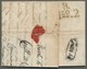 Österreich - Vorphilatelie: 1816, Vorphila-Auslands-Brief Von Triest Mit Rotem Transitstempel "MILAN - ...-1850 Prephilately