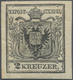 Österreich: 1850, 2 Kr Schwarz, Type IIIa Auf Handpapier In Ungebrauchter Ausnahmeerhaltung, Voller - Neufs