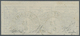 Österreich: 1850, 2 Kr Tiefschwarz, Handpapier, Type Ib, Waagerechter Dreierstreifen Mit 4,5 Mm Ober - Ongebruikt
