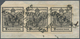 Österreich: 1850, 2 Kreuzer Schwarz, Handpapier Type Ia, Waagerechter Dreierstreifen, Farbfrisch, Al - Nuevos