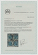 Österreich: 1850, 9 Kreuzer Blau, Dünnes Handpapier 0,065 Mm Im Viererblock, Die Beiden Rechten Mark - Ongebruikt