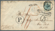 Österreich: 1852, 9 Kreuzer Blau, Allseits Voll- Bis Breitrandig Als Einzelfrankatur Auf Teilfranco- - Unused Stamps