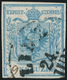 Österreich: 1850, 9 Kr. Hellblau (Handpapier, Type I, Rechts Mit Wasserzeichenteil), Rundum Vollrand - Unused Stamps