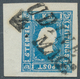 Österreich: 1858, (1,05 Kreuzer/Soldi) Blau Zeitungsmarke, Type I, Allseits Breit- Bis überrandig Vo - Unused Stamps