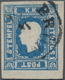 Österreich: 1858, Zeitungsmarke (1,05 Kr) Blau In Type II (statt In Type I), Oben Und Links Voll-, R - Unused Stamps