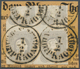 Österreich: 1861, (1,05 Kreuzer) Grau Zeitungsmarke, Waagerechtes Paar Mit Großen Teilen Der Beiden - Unused Stamps