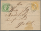 Österreich: 1871, 2 Kr. Gelb Und 3 Kr. Grün, Attraktive Farbfrankatur Auf Briefhülle (unten Etwas Pa - Ungebraucht