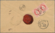 Österreich: 1876, 5 Kr Rot Und Rückseitig Waager. Paar Entwertet Mit Seltenem K1 "KOLBUSZOW" Und L1 - Ungebraucht
