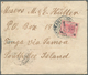 Österreich: 1903, Post Nach "TANGA VIA SAMOA", Brief Mit Vier Werten 10 H. Rosa/schwarz Vs. Und Rs., - Ungebraucht