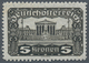 Österreich: 1919/1921, Freimarken "Parlamentsgebäude", 5 Kr., 7½ Kr. Und 10 Kr., Drei Werte In Linie - Ongebruikt
