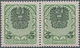 Österreich: 1921, Freimarken Wappen, 3 Kr. Gelblichgrün/schwarz Im Waagerechten Paar, Beide Werte Mi - Nuevos