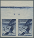 Delcampe - Österreich: 1925, 10 G Bis 2 S Flugpost Ungezähnt, Jeweils Im Postfrischen Oberrand-Paar Mit Platten - Unused Stamps