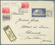 Österreich: 1933 (6.7.), R-Brief Mit WIPA-glatt Aus Der Rechten Oberen Bogenecke Sowie Drei Freimark - Unused Stamps