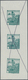 Österreich: 1934, 2 S Dunkelbläulichgrün Ungezähnt, Probedruck-Kleinbogen Mit Drei Werten Im Format - Ungebraucht