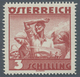 Delcampe - Österreich: 1934, Freimarken "Trachten", 3 Sch. "Ländliche Arbeit", Zehn Gezähnte Offsetdruck-Probed - Unused Stamps