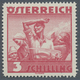 Delcampe - Österreich: 1934, Freimarken "Trachten", 3 Sch. "Ländliche Arbeit", Zehn Gezähnte Offsetdruck-Probed - Nuevos