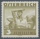 Delcampe - Österreich: 1934, Freimarken "Trachten", 3 Sch. "Ländliche Arbeit", Zehn Gezähnte Offsetdruck-Probed - Neufs
