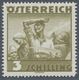 Delcampe - Österreich: 1934, Freimarken "Trachten", 3 Sch. "Ländliche Arbeit", Zehn Gezähnte Offsetdruck-Probed - Unused Stamps