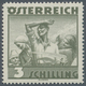 Delcampe - Österreich: 1934, Freimarken "Trachten", 3 Sch. "Ländliche Arbeit", Zehn Gezähnte Offsetdruck-Probed - Ungebraucht