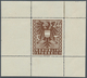 Österreich: 1945, Freimarken "Wappen, 24 Pfg. Als Probedruck In Braun, Gezähnter Einzelabzug Auf Gum - Ungebraucht