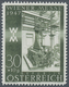 Österreich: 1947, 30 Gr. + 10 Gr. "Frühjahrsmesse", Drei Farbproben In Olivgrün, Stahlblau Und Schwa - Nuevos