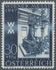 Österreich: 1947, 30 Gr. + 10 Gr. "Frühjahrsmesse", Drei Farbproben In Olivgrün, Stahlblau Und Schwa - Nuevos