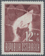 Österreich: 1947, Kriegsgefangene, Komplette Serie Von Sechs Werten Je Als Probedruck In Abweichende - Ungebraucht