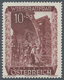 Delcampe - Österreich: 1948, 10 Gr. + 5 Gr. "Wiederaufbau", 16 (meist) Verschiedene Farbproben In Linienzähnung - Neufs