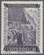 Delcampe - Österreich: 1948, 1 Sch. + 50 Gr. "Wiederaufbau", 16 (meist) Verschiedene Farbproben In Linienzähnun - Ungebraucht