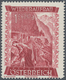 Delcampe - Österreich: 1948, 1 Sch. + 50 Gr. "Wiederaufbau", 16 (meist) Verschiedene Farbproben In Linienzähnun - Neufs