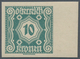 Österreich - Portomarken: 1922, Ziffern, 10 Kr. Bis 50 Kr. Kleines Format, Sechs Werte Ungezähnt Vom - Portomarken