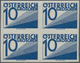 Delcampe - Österreich - Portomarken: 1925, Ziffern 1 Gr. Bis 60 Gr., 13 Werte Je In Ungezähnten 4er-Blocks, Pos - Strafport